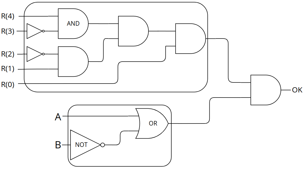 O nosso circuito completamente esboçado