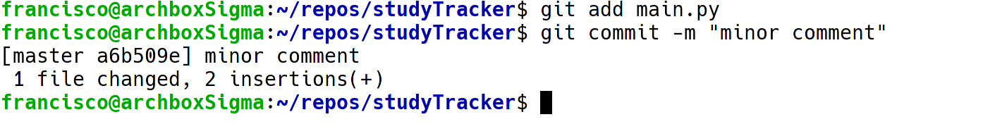 git commit