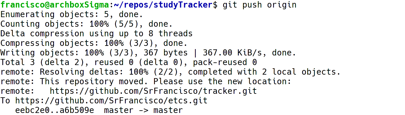 git push